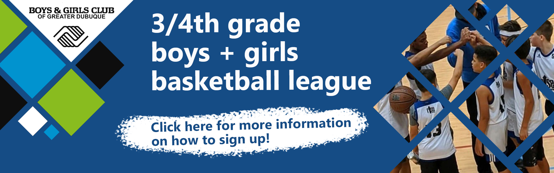 3/4th Grade Boys and Girls Basketball League